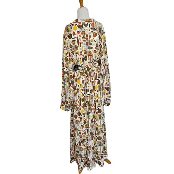 NEW Dawn Porter x Joanie Hemingway Maxi Dress Kitsch Kitchen Plus Women 22 - Picture 4 of 13